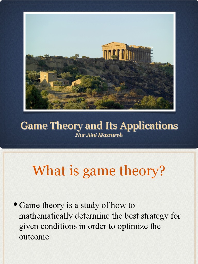 Game Theory and Its Applications | PDF | Game Theory | Auction Theory
