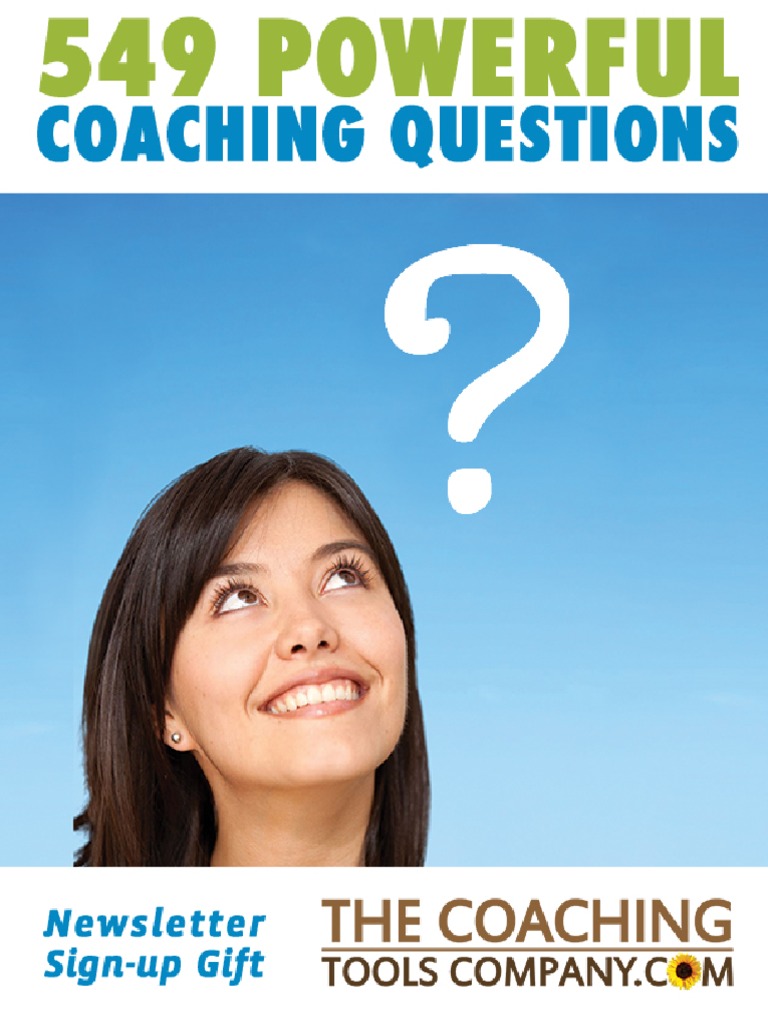 549 Powerful Coaching Questions FREE u Goal Cognition