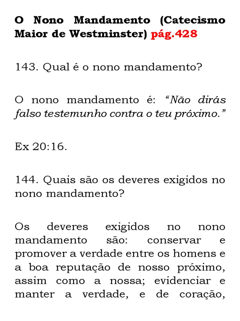 O Nono Mandamento | PDF | Verdade | Metafísica