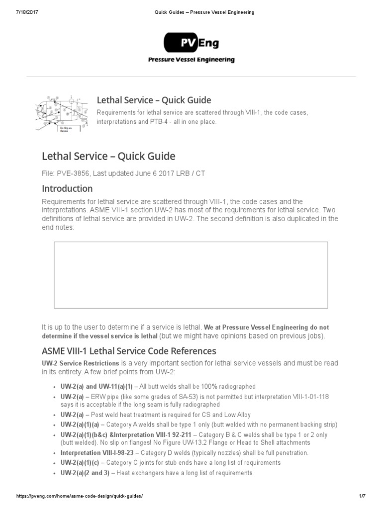 ASME Guidelines for Lethal Service Vessels | PDF | Heat Exchanger ...