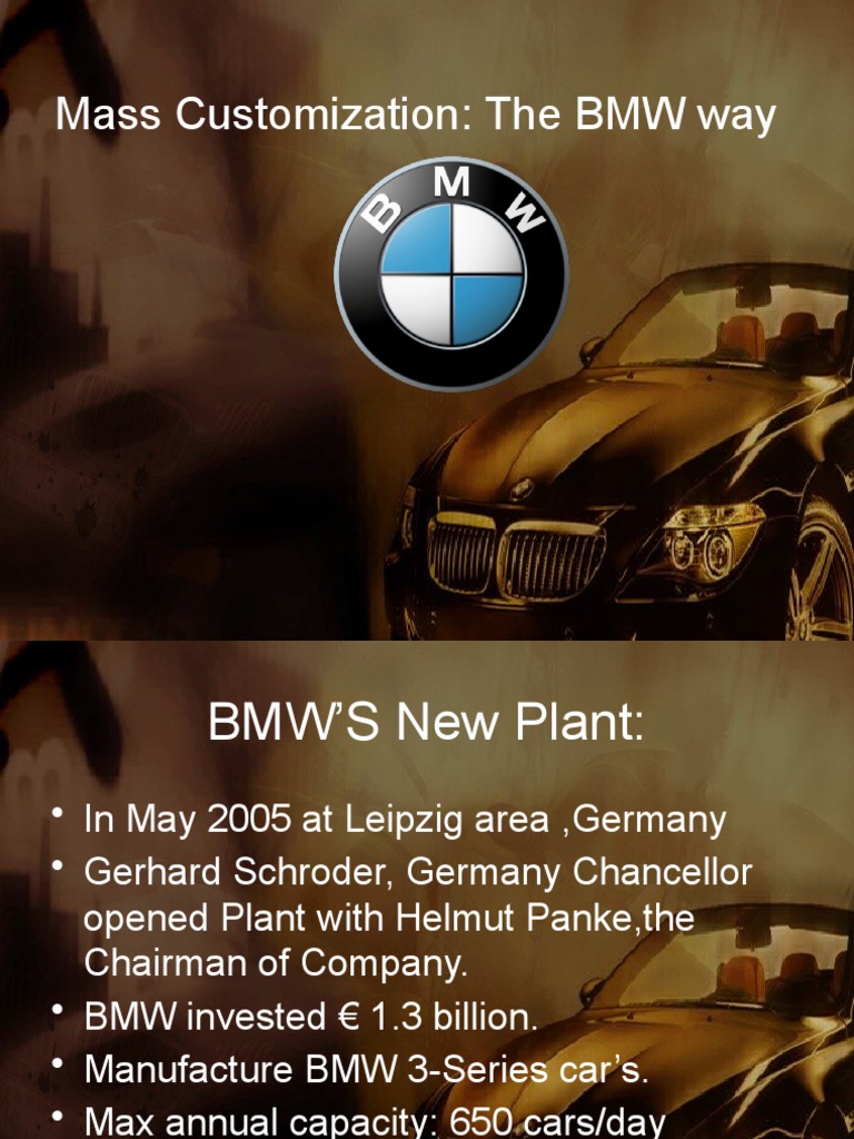 Mass Customization The BMW Way PDF Business Bmw