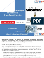 Oracle PBCS Driver Base Planning