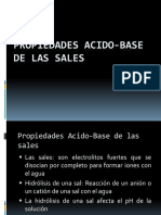 Propiedades Acido-Base de Las Sales PDF