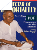The Nectar of Immortality Sri Nisargadatta Maharaj Discourses On The Eternal