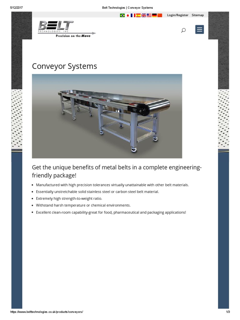 Belt Technologies Belt (Mechanical) Manufactured Goods