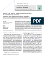 Review of Substrates Used in Microbial Fuel Cells