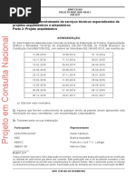 Projeto de Norma para Projeto Arquitetonico 2