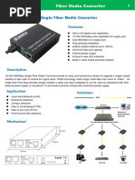 Datasheet Conversores Gigabit Wdm