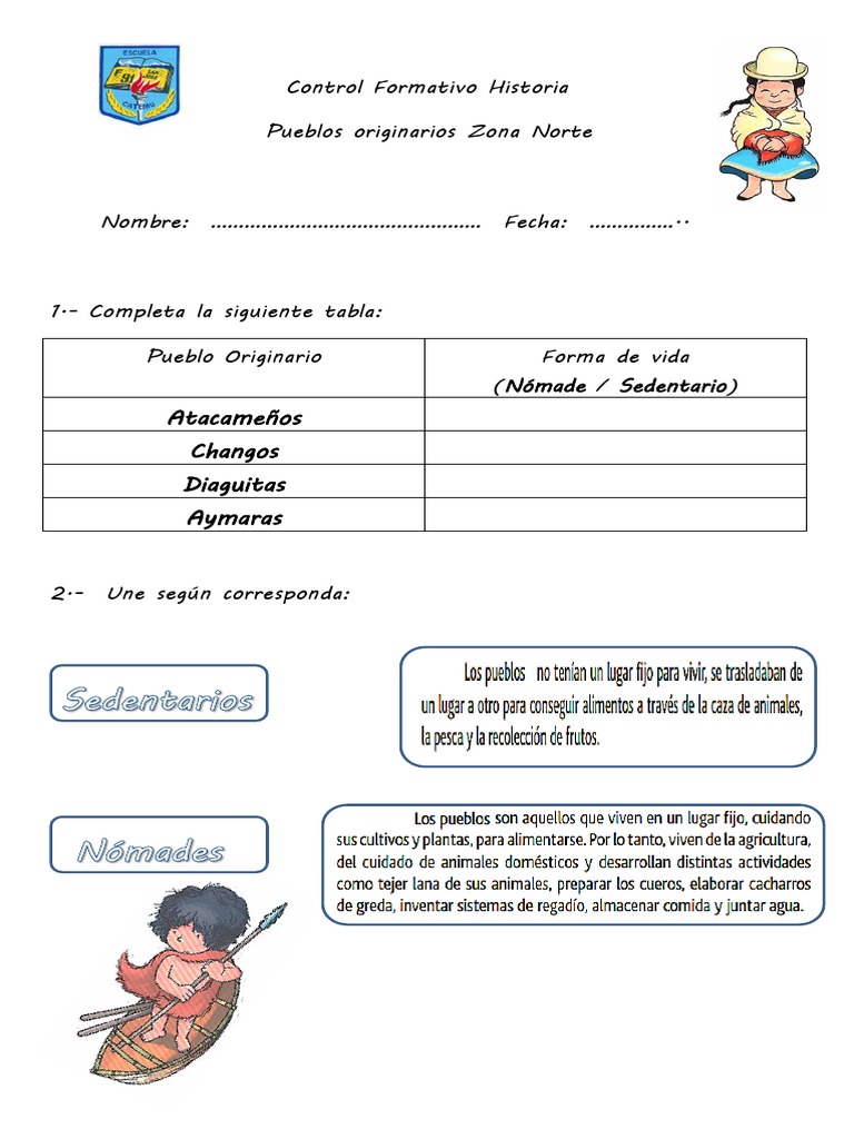 Control Formativo Historia