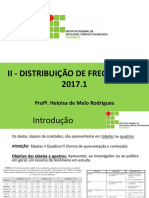 Distribuição de Frequências