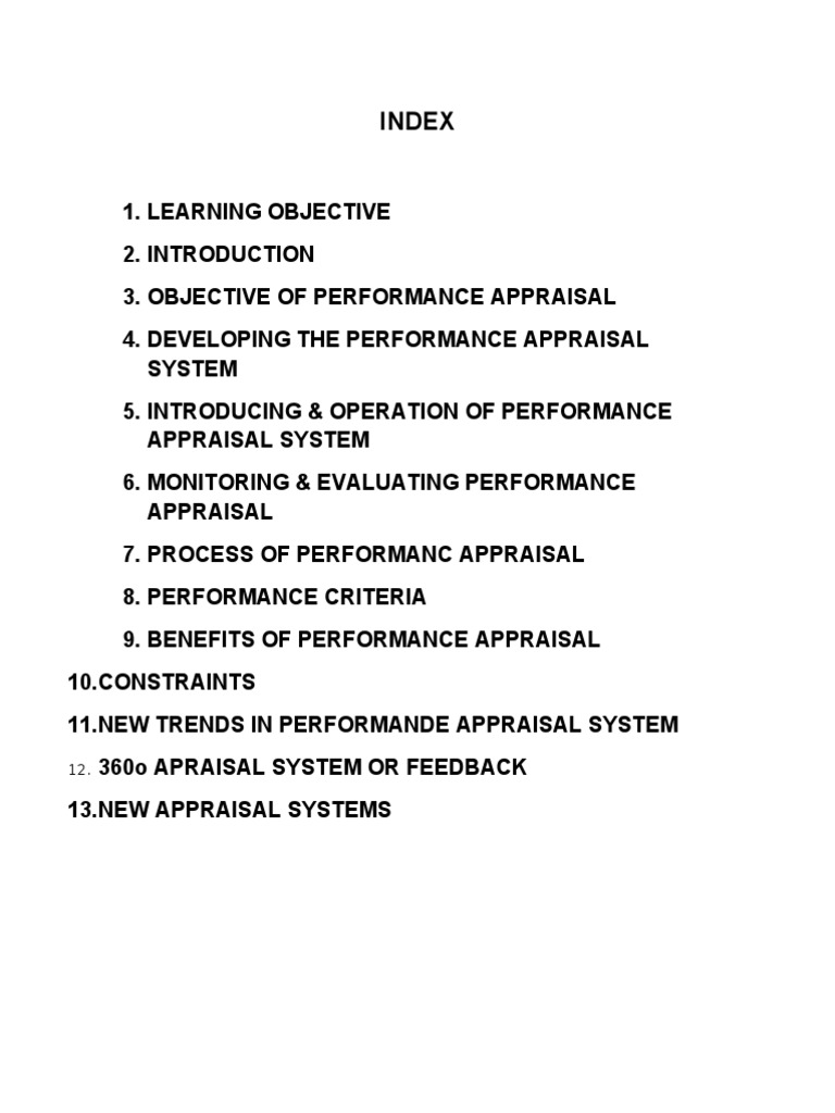 Performance Appraisal System Overview | PDF | Performance Appraisal | Goal