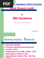 Bank Branch Audit and RBI Guideline