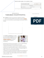 Definición de Variable Cuantitativa - Qué Es, Significado y Concepto PDF