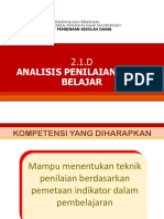 9d. Analisis Penilaian Hasil Belajar