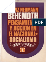 (Política y Derecho) Herrero, Vicente - Neumann, Franz Leopold - Márques, Javier-Behemoth - Pensamiento y Acción en El nacionalismo-socialismo-FCE (2005)