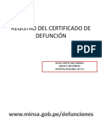 Registro Del Certificado de Defunción