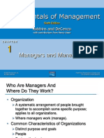 Chapt 1 Managers and Management