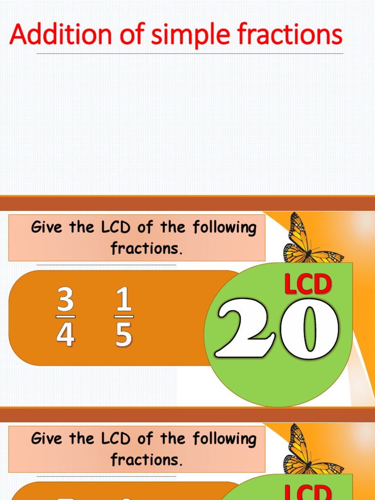 Adding Simple Fractions Guide | PDF