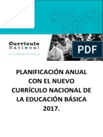 Planificación Anual Con El Nuevo Currículo Nacional de La Educación Básica 2017 Final