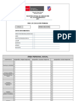 Registro Oficial de Evaluación de Los Aprendizajes 2017 Nivel de Educación Primaria-me