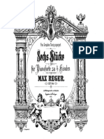 Max Reger Op.094 Sechs Stuecke 4hands EP