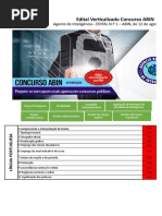 Edital Verticalizado Agente Inteligencia Abin