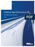 2012 Defining High-Performance HR