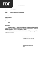 Surat Permohonan Indihome Instansi