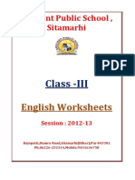 III English-Worksheets Session 2012 2013
