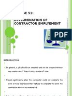Clause 51: Determination of Contractor Emplyement