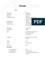 Dalsukh Resume