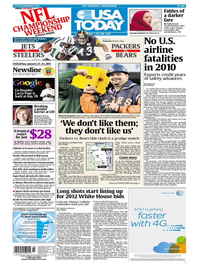 Usa Today 20110121 PDF Green Bay Packers Physical Therapy bilde