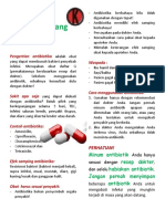 Leaflet Penggunaan Antibiotika Yang Benar