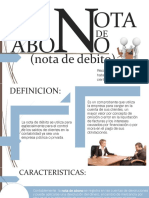 Nota de Abono Debito