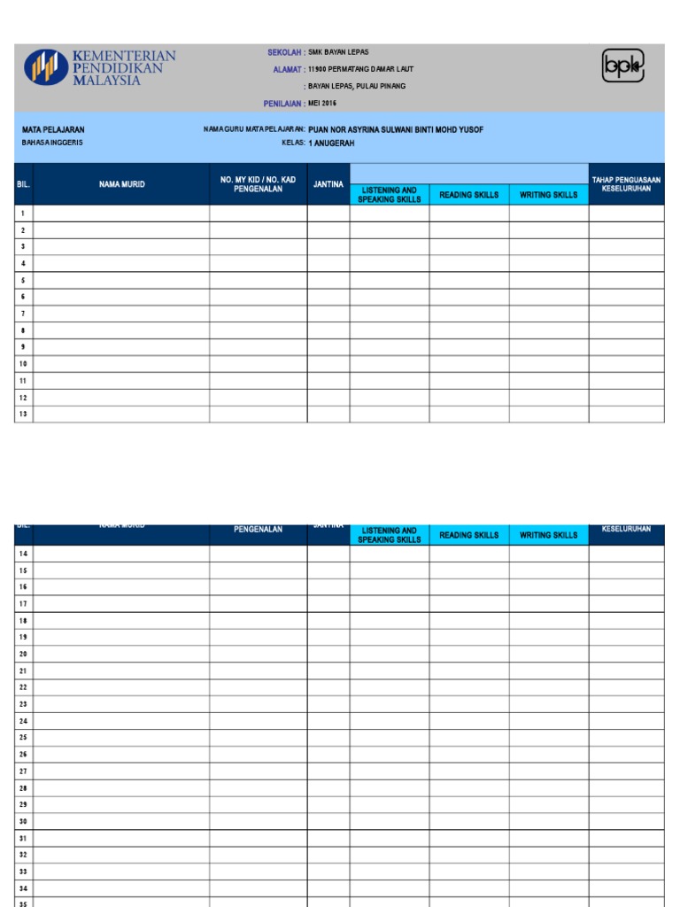 Pbs Form 1 Latest | Download Free PDF | Sentence (Linguistics) | Stress ...