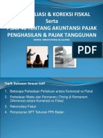 Materi Rekonsiliasi Fiskal Pajak Tangguhan PSAK 46 Final 2012 Rev1