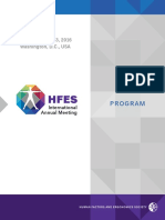 2016 HFES Annual Meeting Program