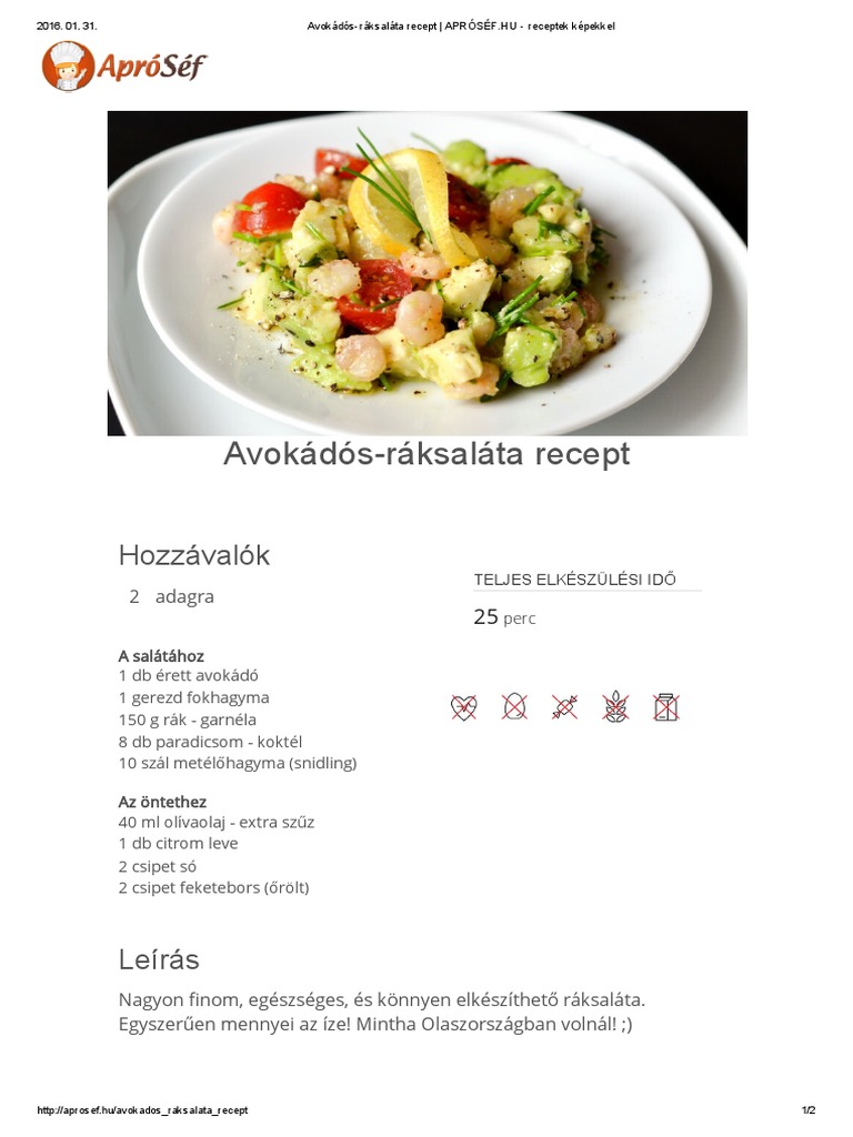 Avokados Raksalata Recept Aprosef Pdf