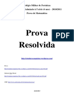 CMF Prova Resolvida Mat 610