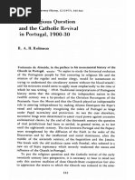 The Religious Question and The Catholic Revival in Portugal 1900-30