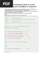 What Is Host Program? How To Create Host Program? and What Is .Prog File?