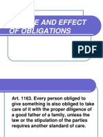 Nature and Effect of Obligations