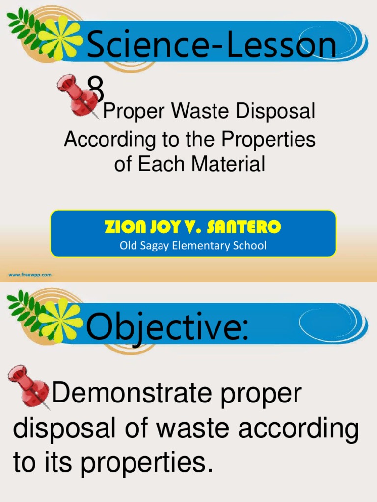 Waste Disposal for Young Students | PDF | Recycling | Waste Management