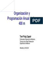 Organización y Programación Anual de Los 400 M.L