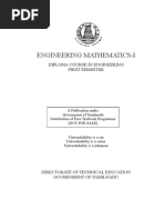 D'Engineering Mathematics I PDF