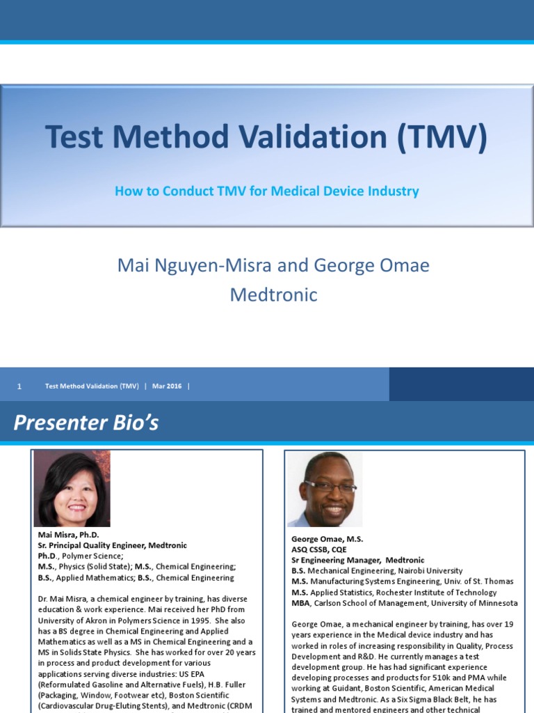 Test Method Validation | Download Free PDF | Verification And ...