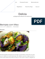 Berinjela com Miso – Delícia