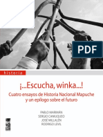 Autores Varios. Escucha Winka. Cuatro Ensayos Sobre Historia Nacional Mapuche. (1)