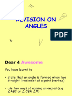 Revision On Angles: Degr Ees