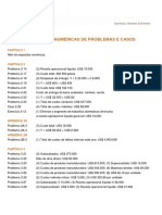 Respostas Numéricas de Problemas e Casos